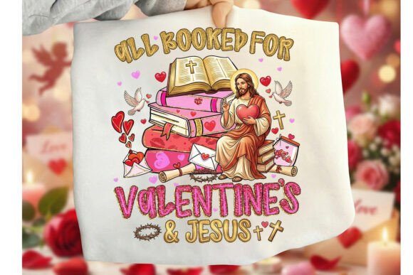 All Booked for Valentines Jesus Christia T-Shirt Designs