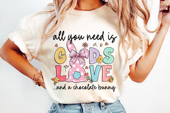 Christian Easter PNG, Easter Bunny PNG for T-Shirt Designs