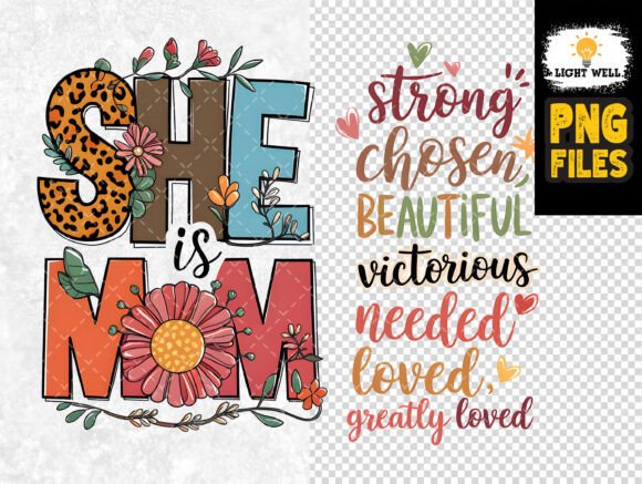 Christian Mom PNG Sublimation with Bible T-Shirt Designs