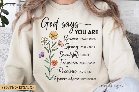 God Says You Are Svg, Christian T-Shirt Designs