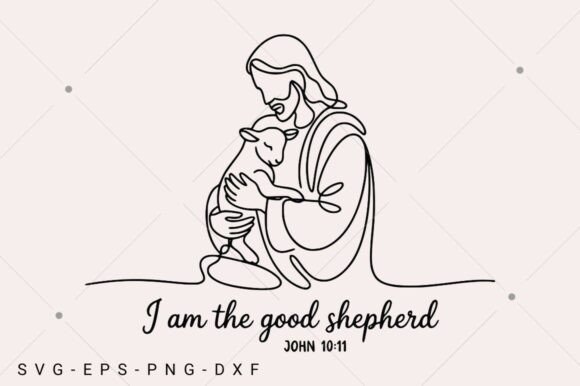 I Am the Good Shepherd SVG, T-Shirt Designs