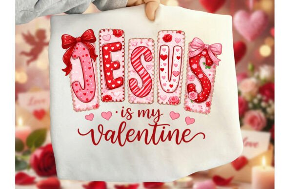 Jesus is My Valentine Preppy Love T-Shirt Designs
