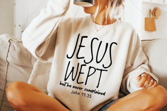 Jesus Wept SVG PNG, Minimalist SVG