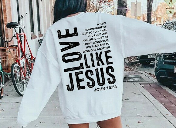 Love Like Jesus SVG, Christian Svg Png