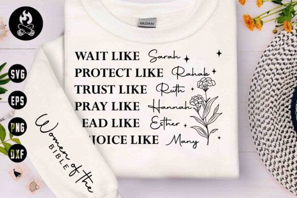Women of the Bible Faith SVG, Christian T-Shirt Designs